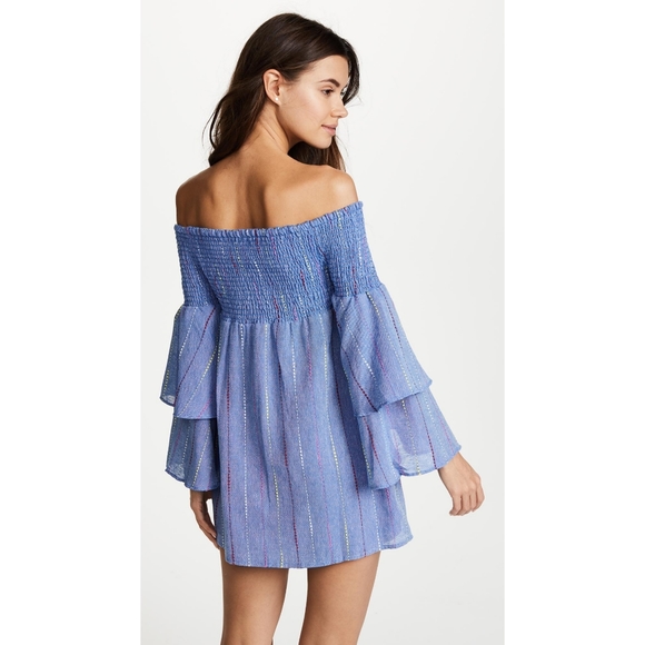 Red Carter Carley Off-the-shouder Mini Dress - Picture 3 of 9